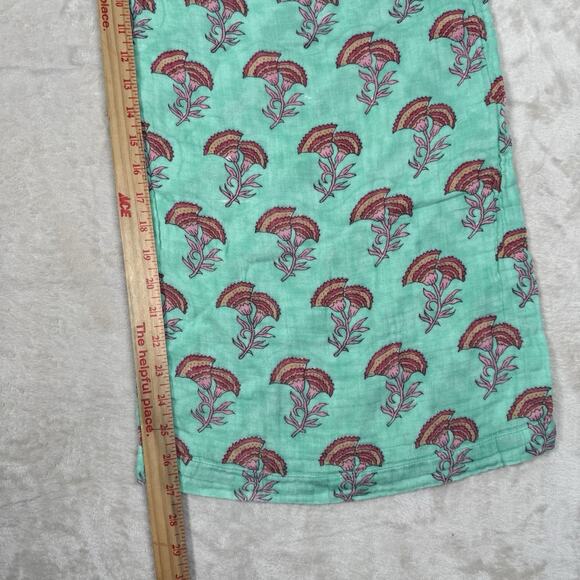 Victoria Dunn Women's Wide Leg Palazzo Pant Linen Blend Size XL Floral Boho - Picture 6 of 7